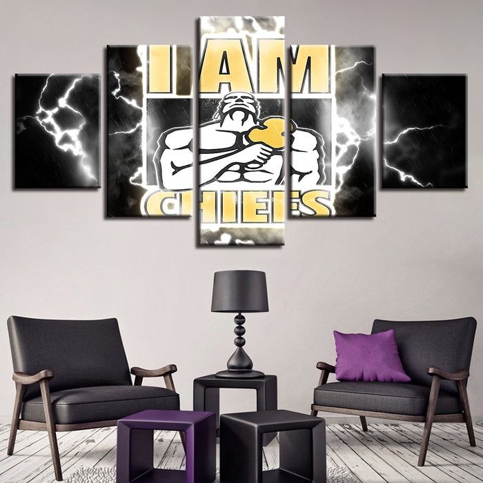 The Bold Chiefs 5 Piece - Canvas Wall Art Painting