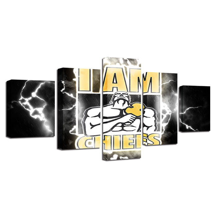 The Bold Chiefs 5 Piece - Canvas Wall Art Painting