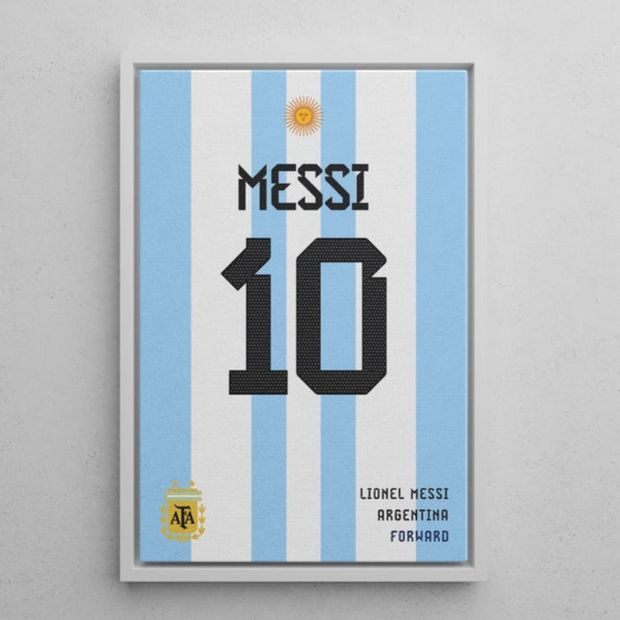 Lionel Messi Jersey Art Frame
