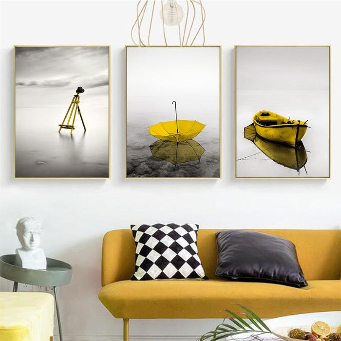 Moods Of Yellow - Canvas Wall Art Painting
