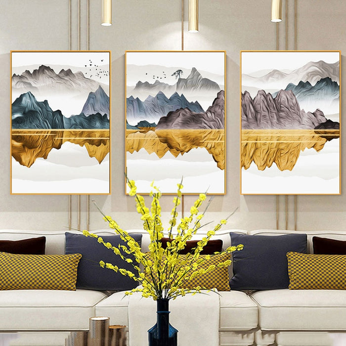 Flying Bird Landscapes - Canvas Wall Art Painting