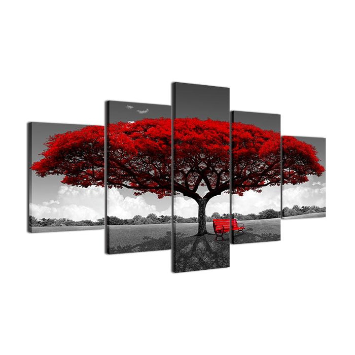 Red Tree - Canvas Wall Art Painting