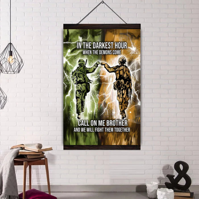 Brotherhood Strength Canvas Wall Art