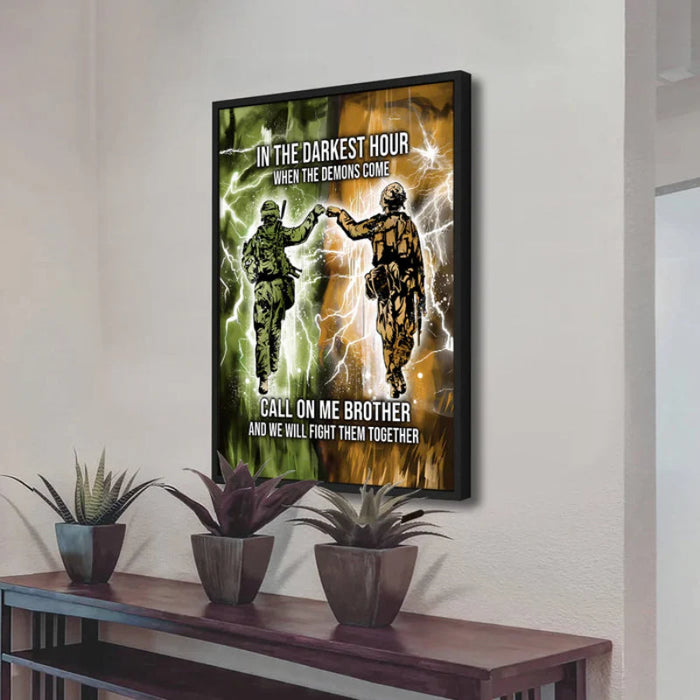 Brotherhood Strength Canvas Wall Art