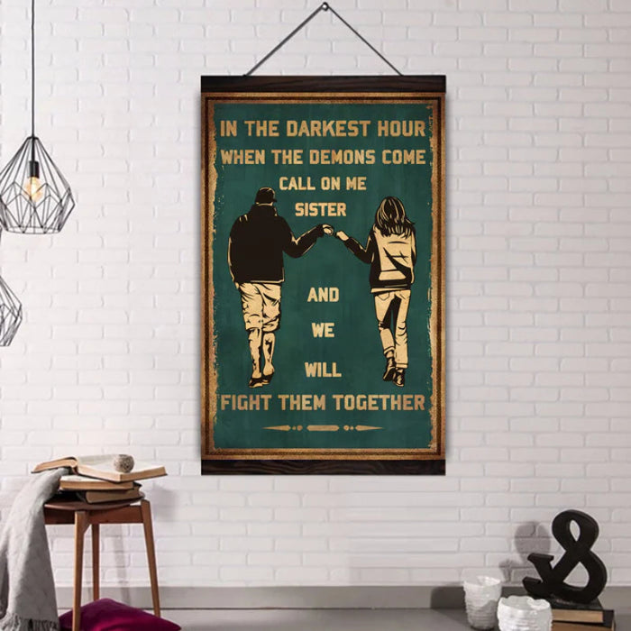 Brotherhood Strength Canvas Wall Art