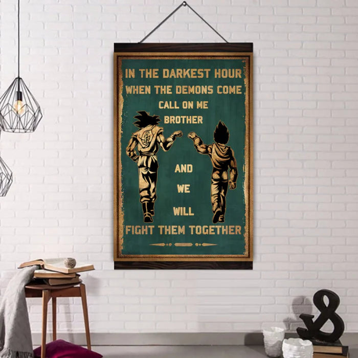 Brotherhood Strength Canvas Wall Art