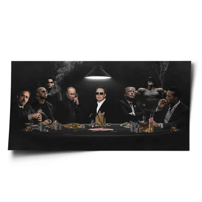 Poker Themed Decorative Wall Art Poster