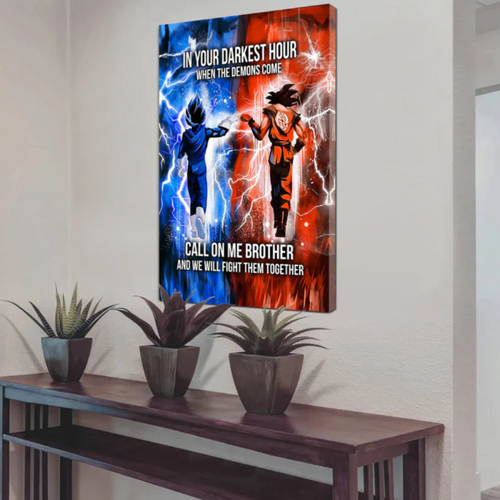 Brotherhood Strength Canvas Wall Art