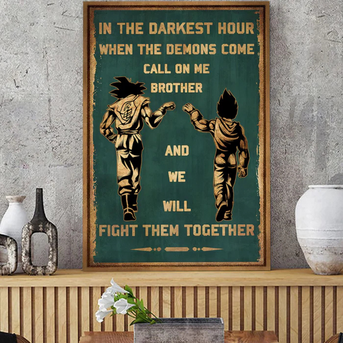 Brotherhood Strength Canvas Wall Art