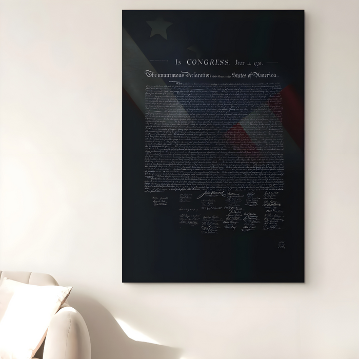 Decorative Wall Art Featuring Historical Declaration Print