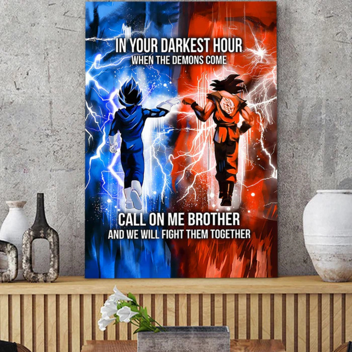 Brotherhood Strength Canvas Wall Art