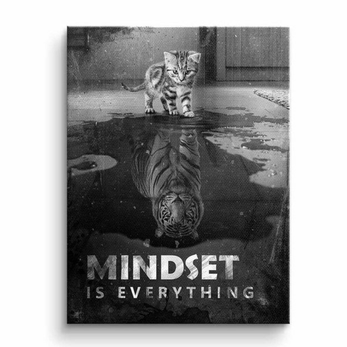 Motivational Wall Art With Animal Reflection Theme