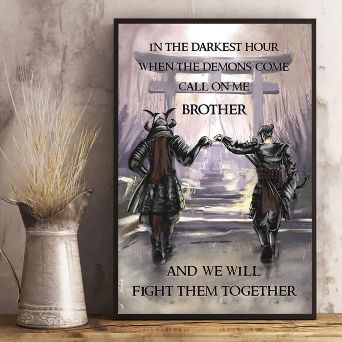 Brotherhood Strength Canvas Wall Art