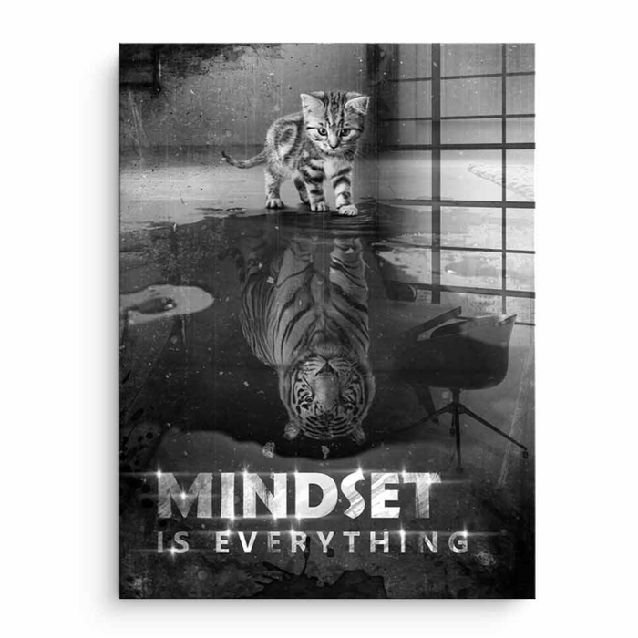 Motivational Wall Art With Animal Reflection Theme