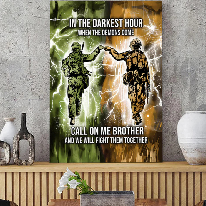 Brotherhood Strength Canvas Wall Art