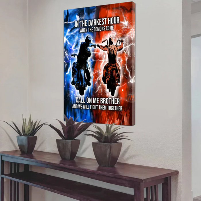 Brotherhood Strength Canvas Wall Art