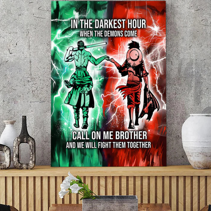 Brotherhood Strength Canvas Wall Art