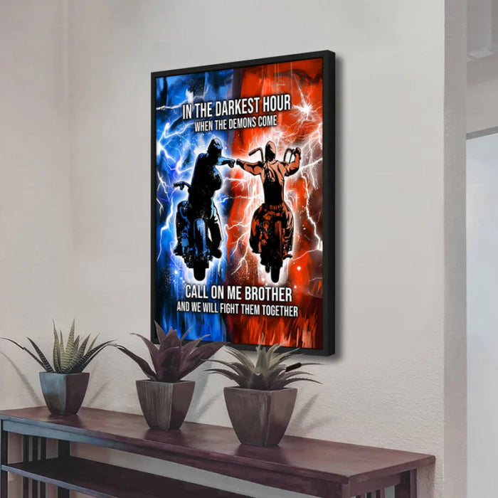 Brotherhood Strength Canvas Wall Art