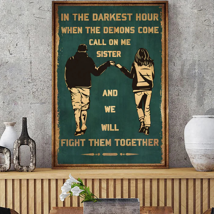 Brotherhood Strength Canvas Wall Art