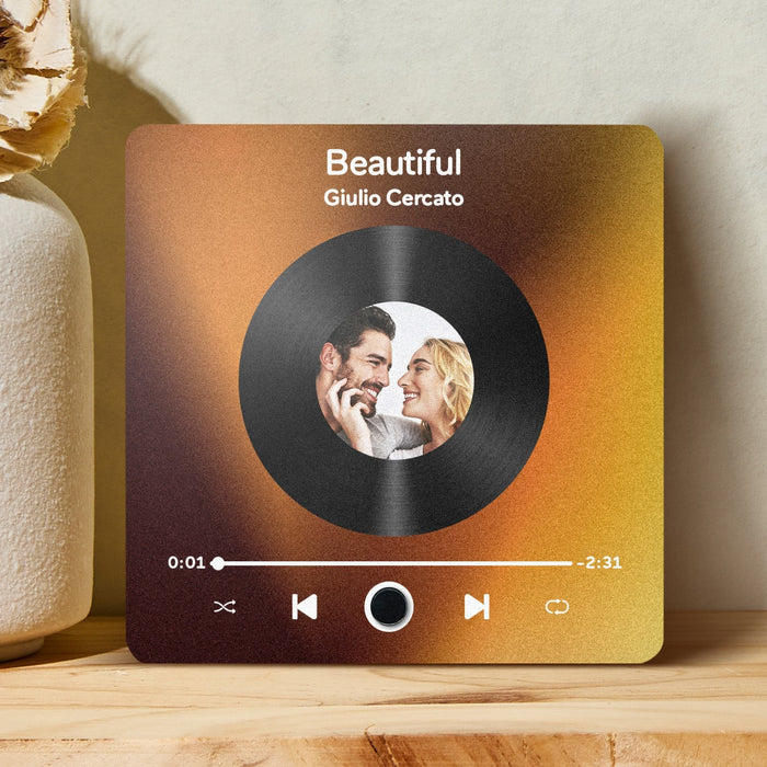 Personalisierter Musik Kühlschrankmagnet Mit Fotoalbum Funktion