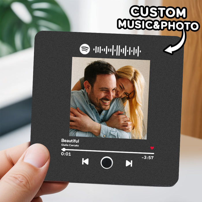 Personalisierter Musik Kühlschrankmagnet Mit Fotoalbum Funktion