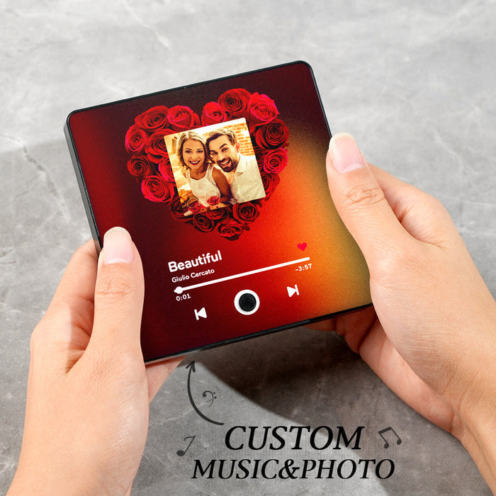 Personalisierter Musik Kühlschrankmagnet Mit Fotoalbum Funktion