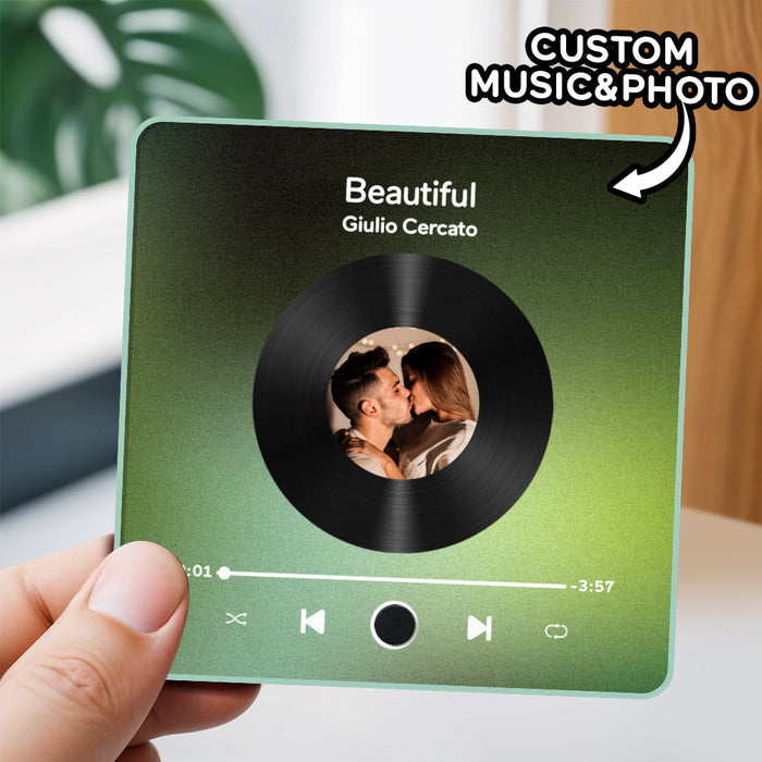 Personalisierter Musik Kühlschrankmagnet Mit Fotoalbum Funktion