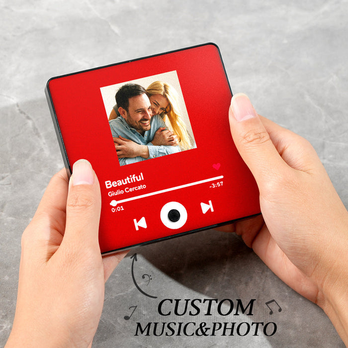 Personalisierter Musik Kühlschrankmagnet Mit Fotoalbum Funktion