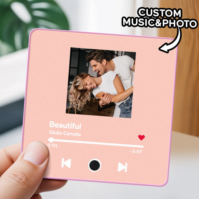 Personalisierter Musik Kühlschrankmagnet Mit Fotoalbum Funktion