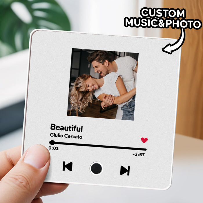 Personalisierter Musik Kühlschrankmagnet Mit Fotoalbum Funktion