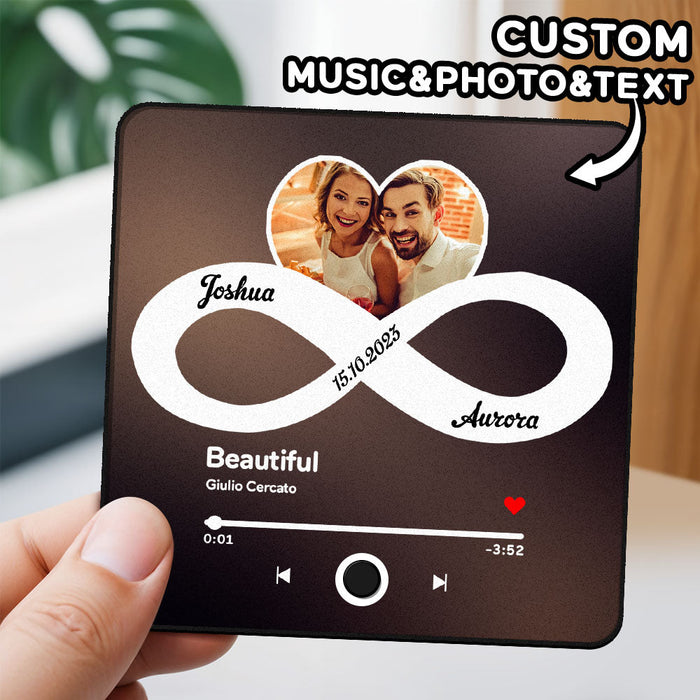 Personalisierter Musik Kühlschrankmagnet Mit Fotoalbum Funktion