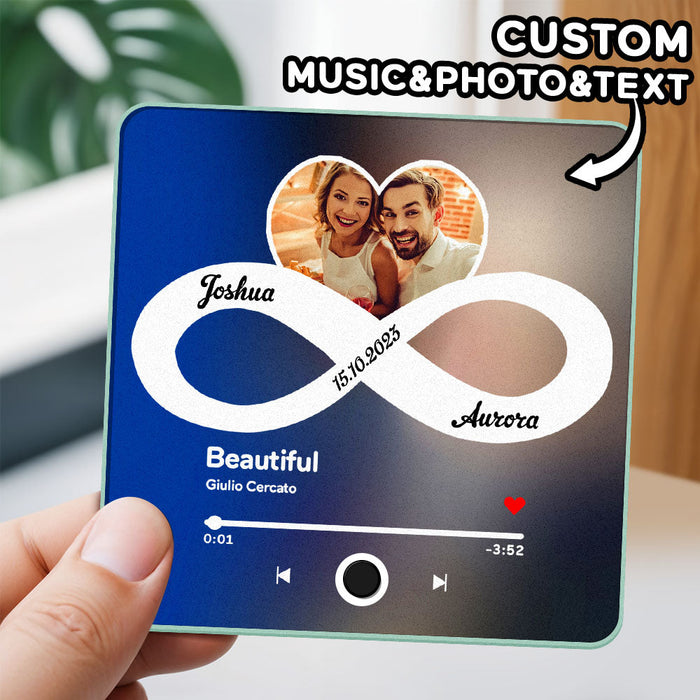 Personalisierter Musik Kühlschrankmagnet Mit Fotoalbum Funktion