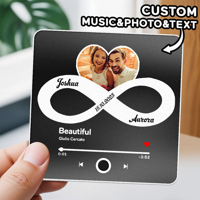 Personalisierter Musik Kühlschrankmagnet Mit Fotoalbum Funktion