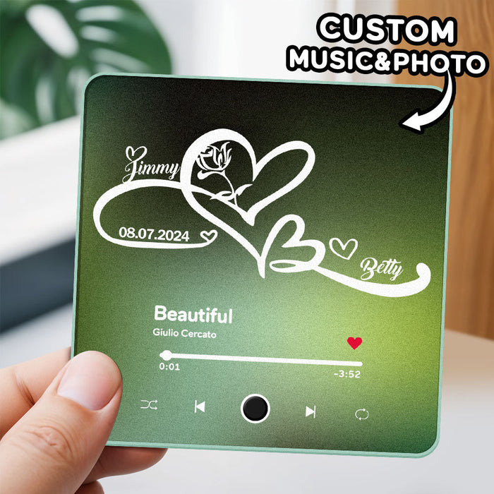 Personalisierter Musik Kühlschrankmagnet Mit Fotoalbum Funktion