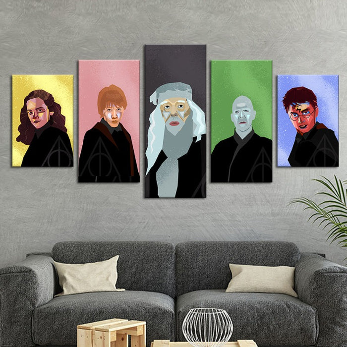 Harry Potter 2 5 Piece Canvas Art Wall Decor – Canvas Prints Artwork – CA  Go Canvas