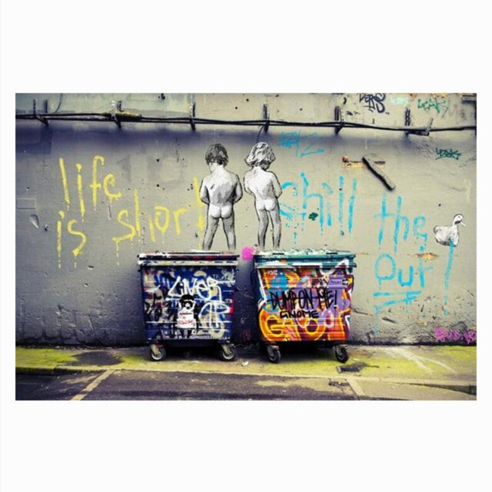 Street Art Pop Graffiti - Canvas Wall Art Painting