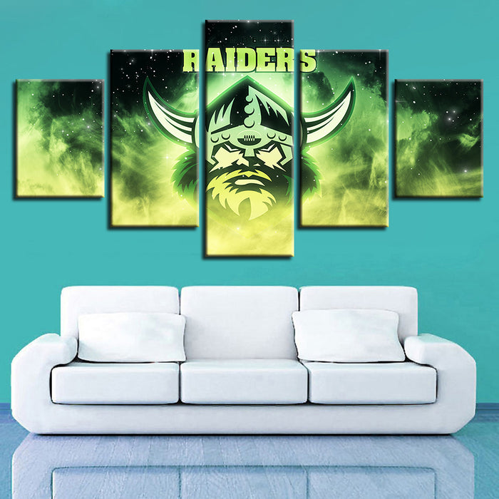 Glowering Raiders 5 Piece - Canvas Wall Art Painting