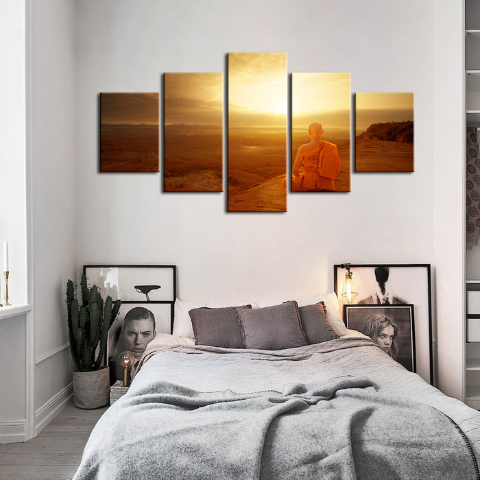 Warm Morning 5 Piece - Canvas Wall Art Painting