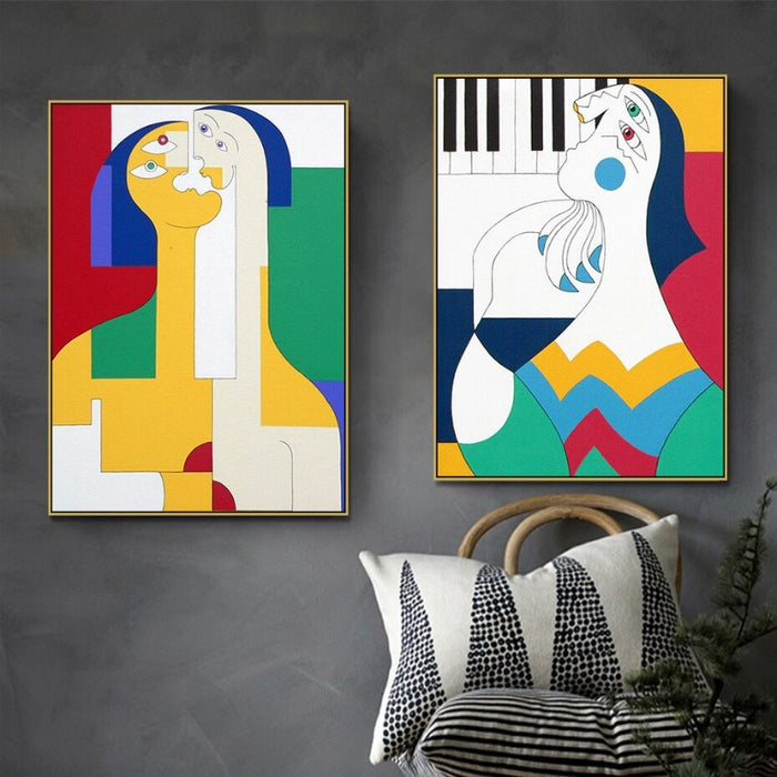 Figure Family - Canvas Wall Art Painting