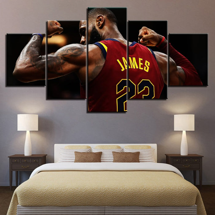 22 James - 5 Piece Canvas Wall Art Painting