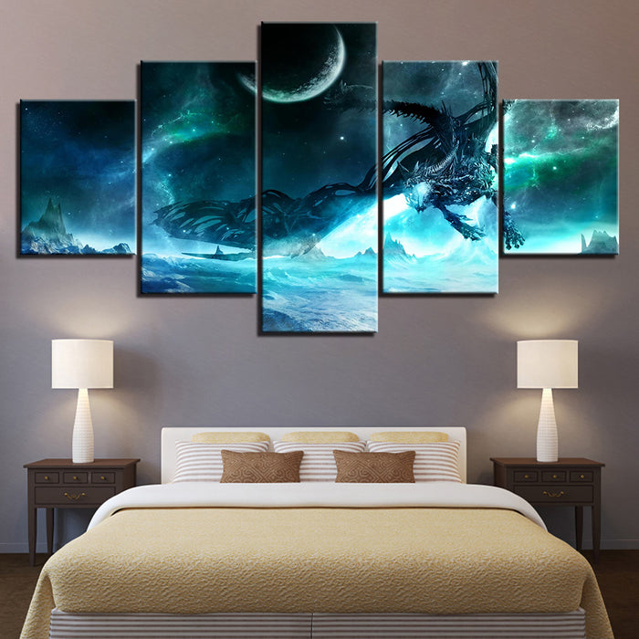 Night Galaxy Creature - Canvas Wall Art Painting