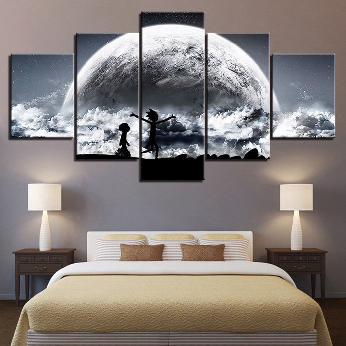 5 Piece Awesome Galaxy View - Canvas Wall Art Painting