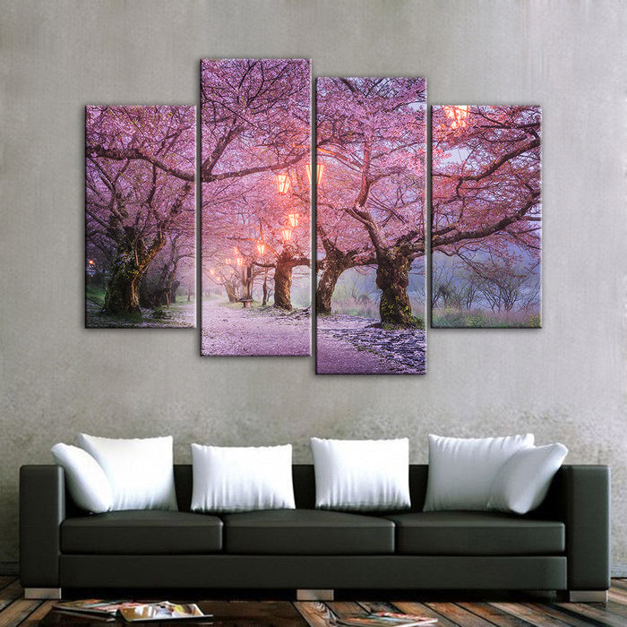 Big Pink Trees- Canvas Wall Art Painting