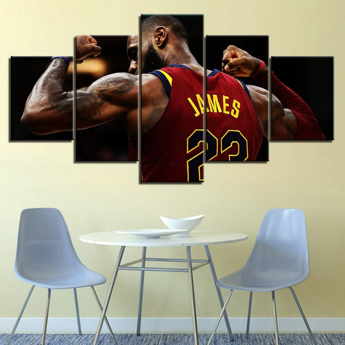 22 James - 5 Piece Canvas Wall Art Painting