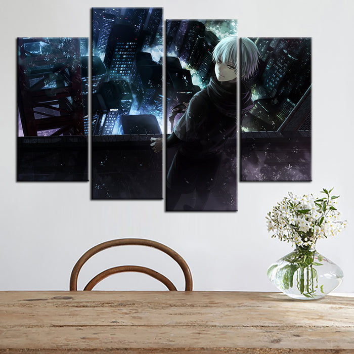 Anime Towers 4 Piece - Canvas Wall Art Painting