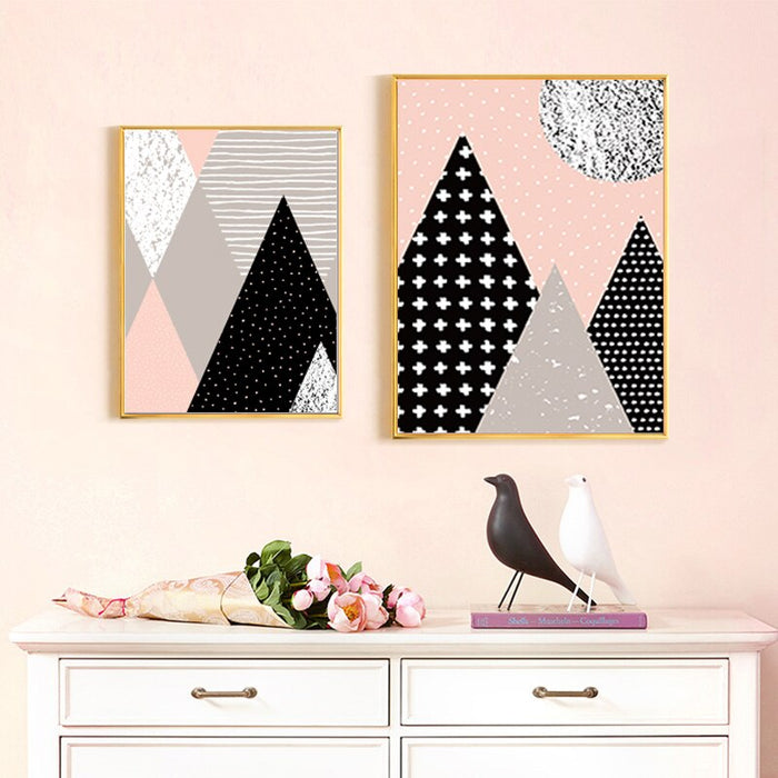 Pop Art Mountains - Canvas Wall Art Painting