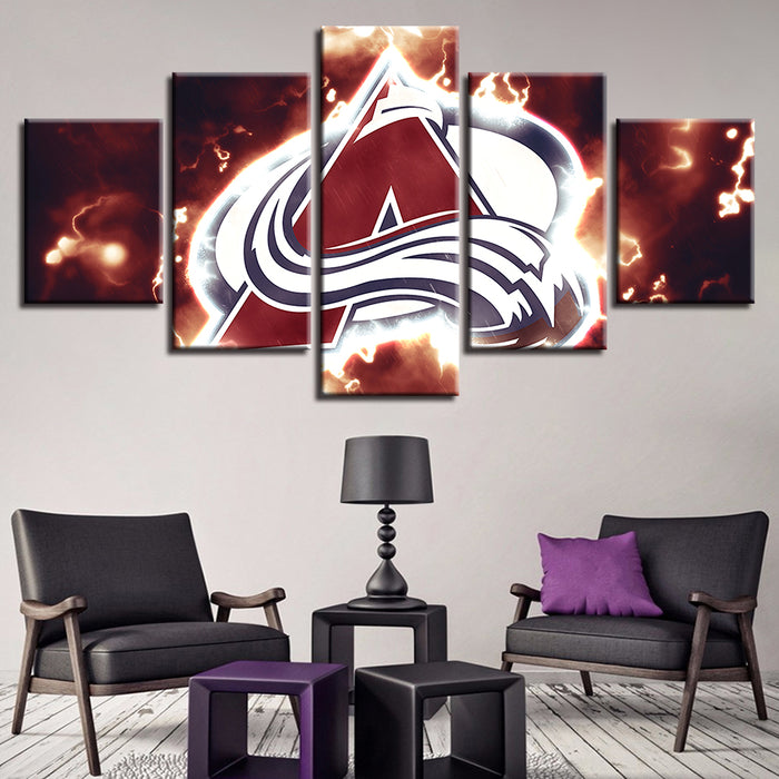 All North American Pro Sports 5 Piece - Canvas Wall Art Painting