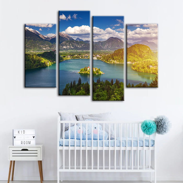 Peace Of The Land 4 Piece - Canvas Wall Art Painting