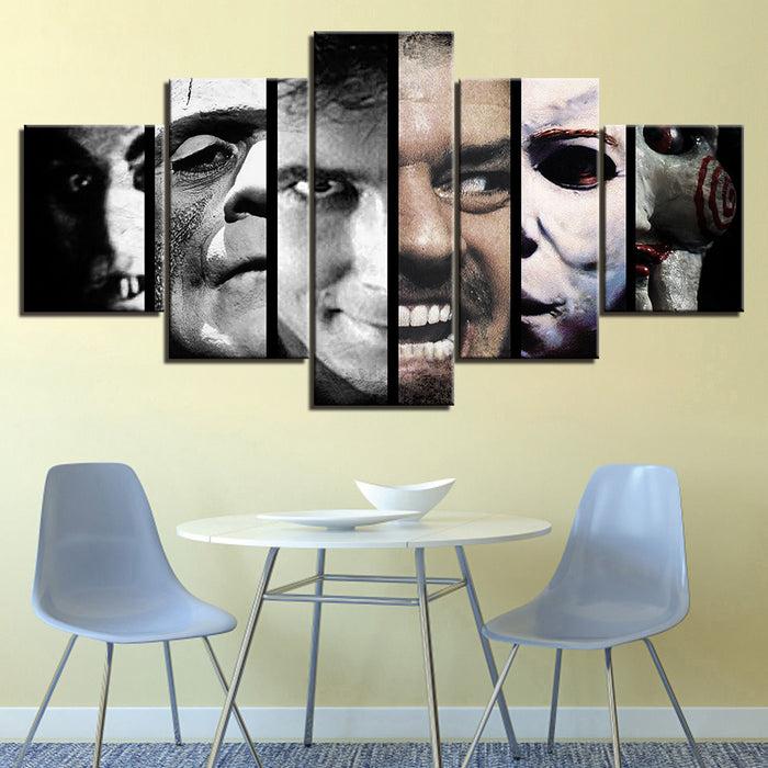 Horror Movies Characters - Canvas Wall Art Painting