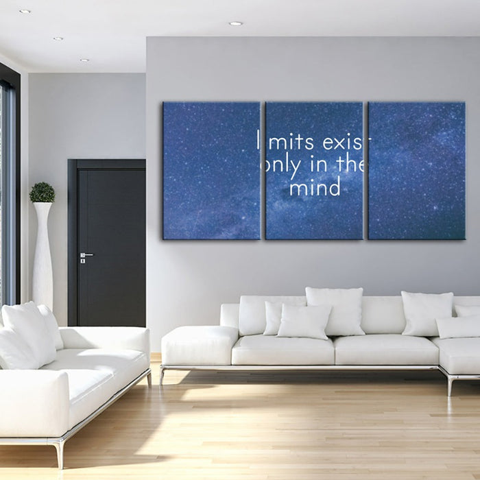 Galaxy Motivation-Canvas Wall Art Painting 3 Pieces